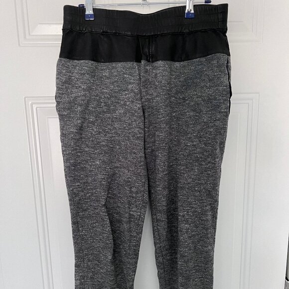 Club Monano Faux Leather Grey Jogger - Picture 1 of 4